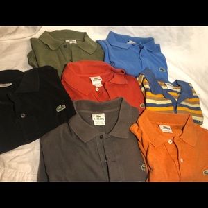 Lot of Lacoste polos